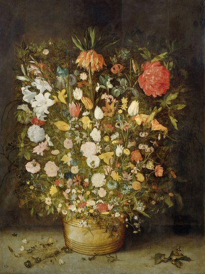 花のある静物、1600〜30 作： Jan the Elder Brueghel